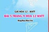 Giải bài 5 trang 9 Hóa 12 Kết nối tri thức SGK